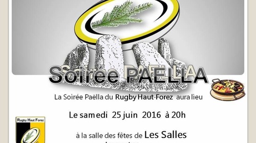 Paella organisée par le Rugby du Haut Forez