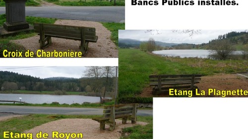 3 nouveaux bancs publics installés