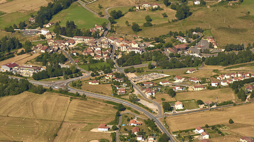 Les Salles vu du ciel