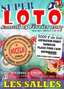 Loto Comité des Fêtes- Salle des Fêtes - 19h30