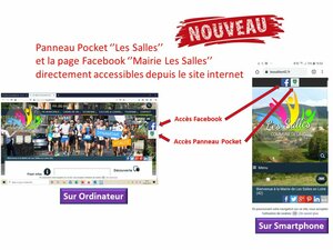 Panneau Pocket et facebook